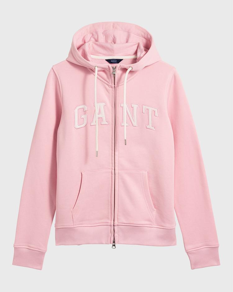 
Bluza damska GANT z różowym logo na suwak