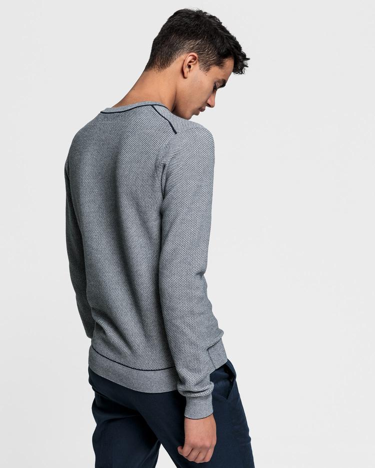 GANT sweter męski z drobną teksturą