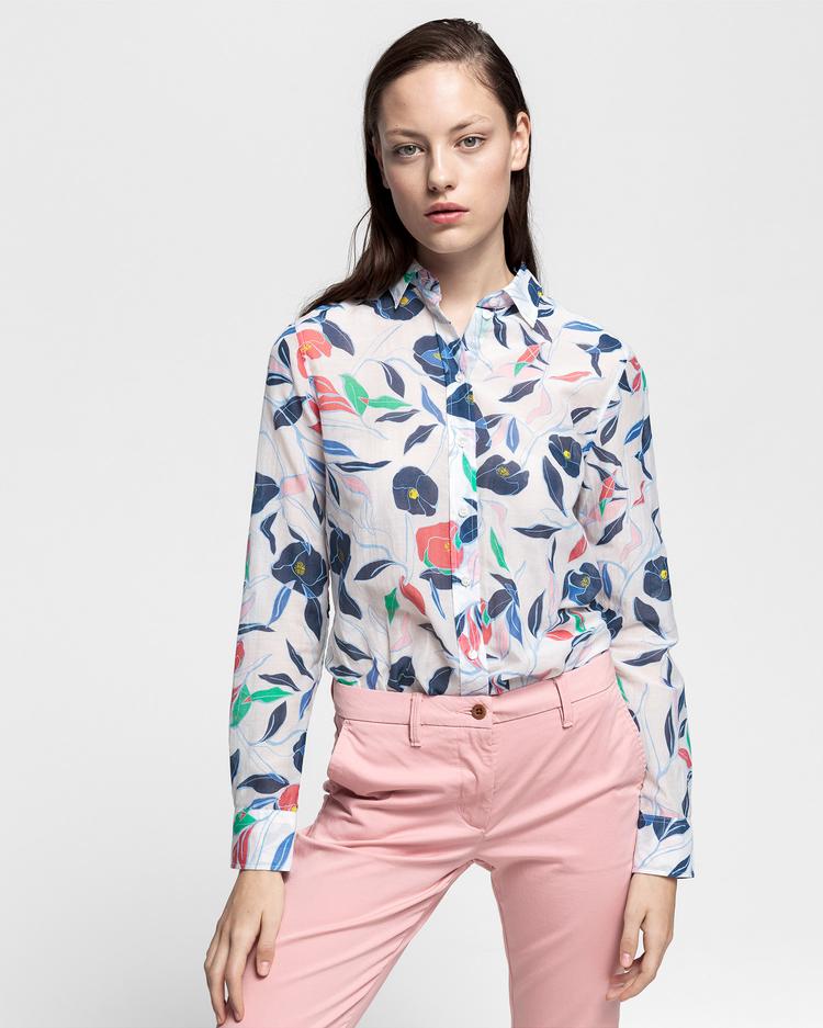 GANT Women's Floral Cotton Silk Shirt
