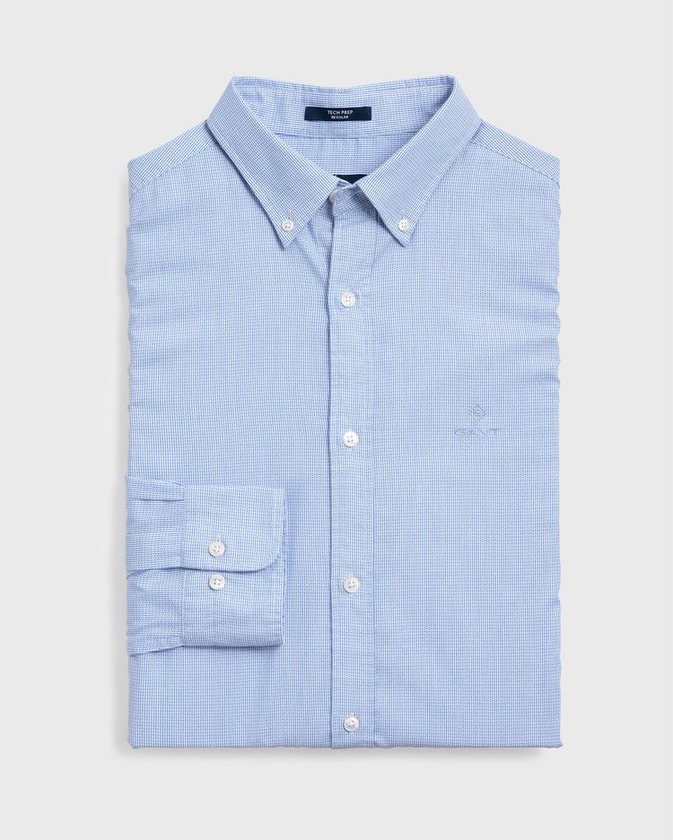 Niebieska koszula męska GANT Tech Prep Royal Oxford o regularnym kroju
