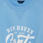 Damska jasnoniebieska bluza z nadrukiem z logo GANT