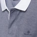 GANT Niebieska męska koszulka polo  Oxford Pique Rugger