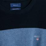 GANT Men's Cotton Pique Barstripe Sweater