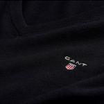 GANT męski sweter z wełny z dekoltem w kształcie litery V