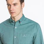 Męska zielona koszula GANT o regularnym kroju