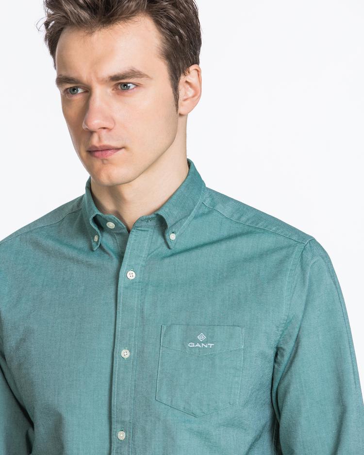 Męska zielona koszula GANT o regularnym kroju