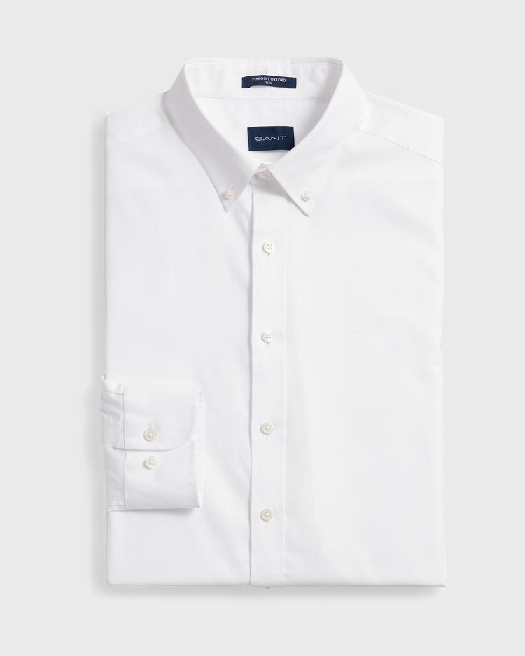 GANT koszula męska Slim Fit Pinpoint Oxford