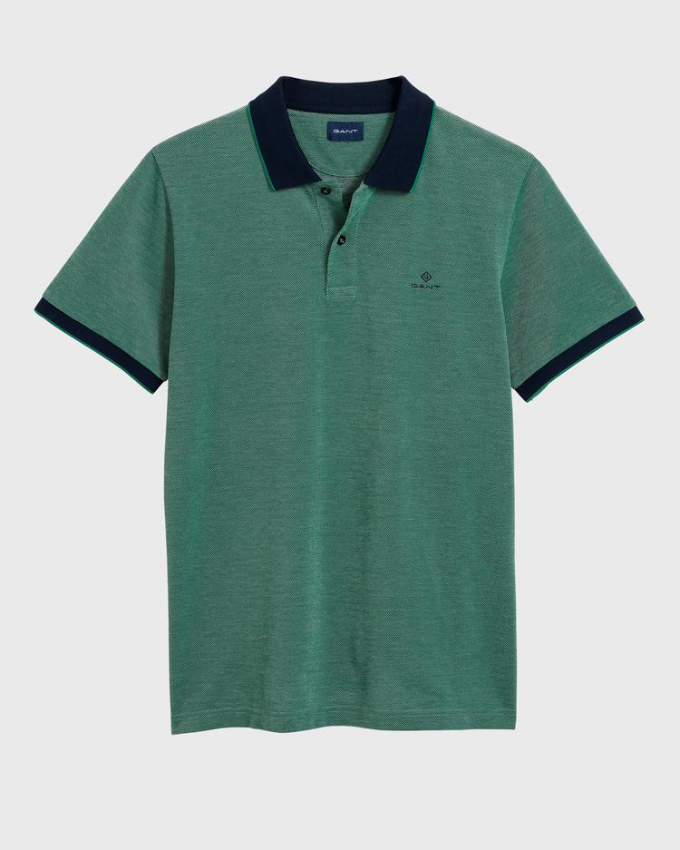 Męska koszulka polo GANT w kolorze zielonym o regularnym kroju