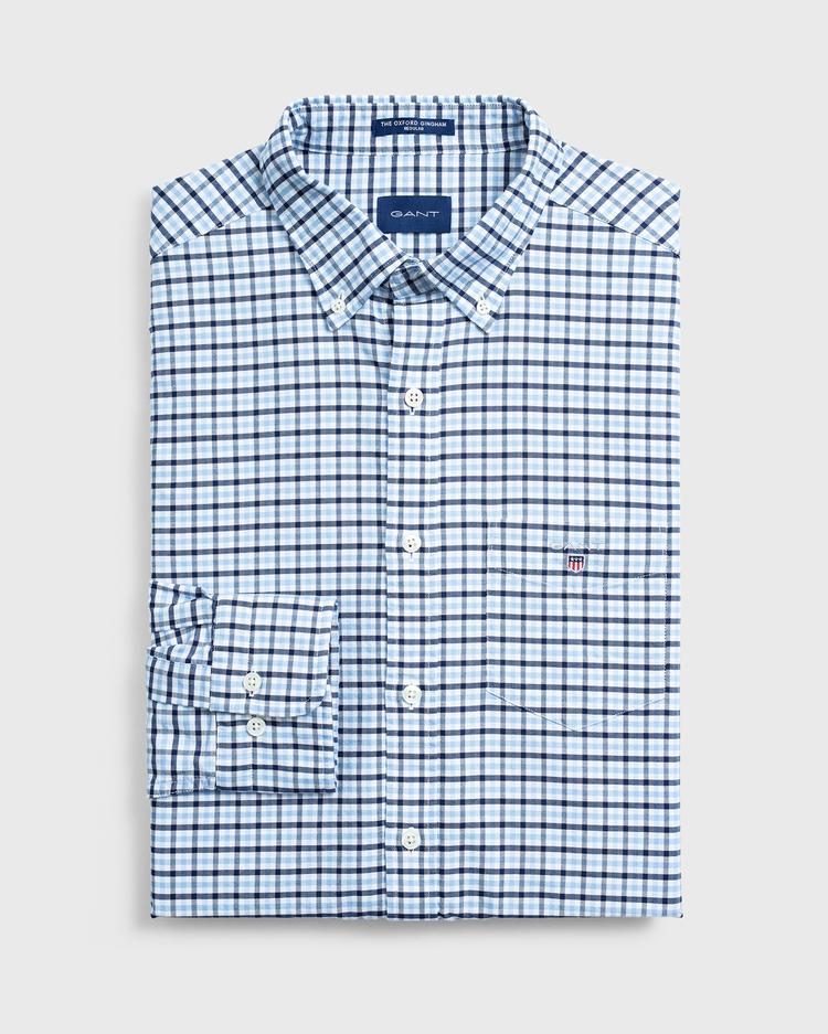GANT Men's Oxford Gingham Regular Fit Shirt