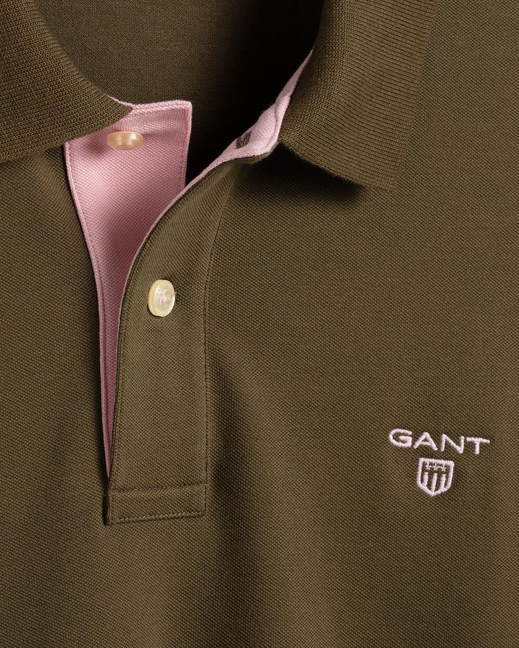 GANT Men's Contrast Collar Pique Rugger