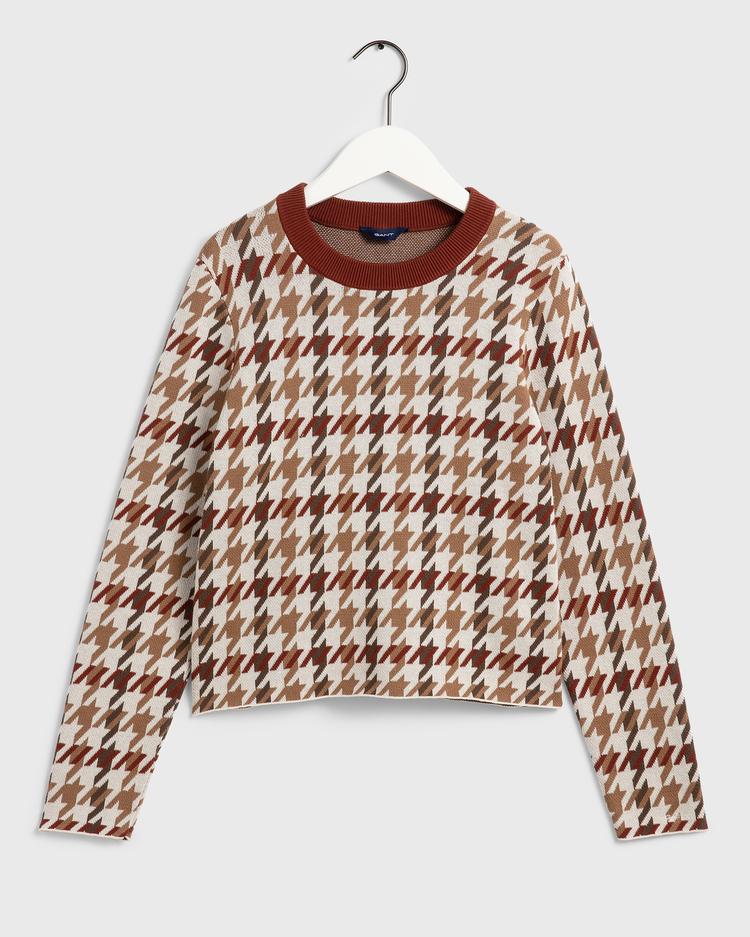 GANT Women's Checked Patterned Sweater