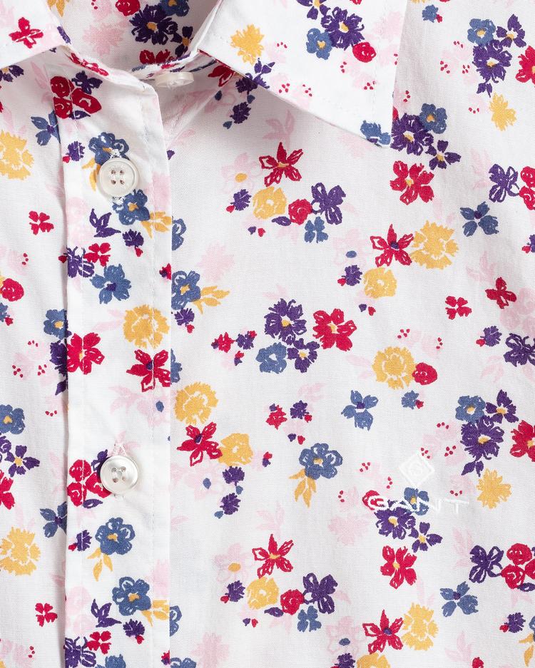 GANT Women's Scribbled Floral Stretch Shirt