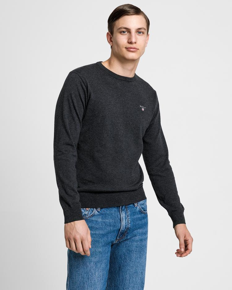 GANT Men's Cotton Wool Crew Neck Sweater