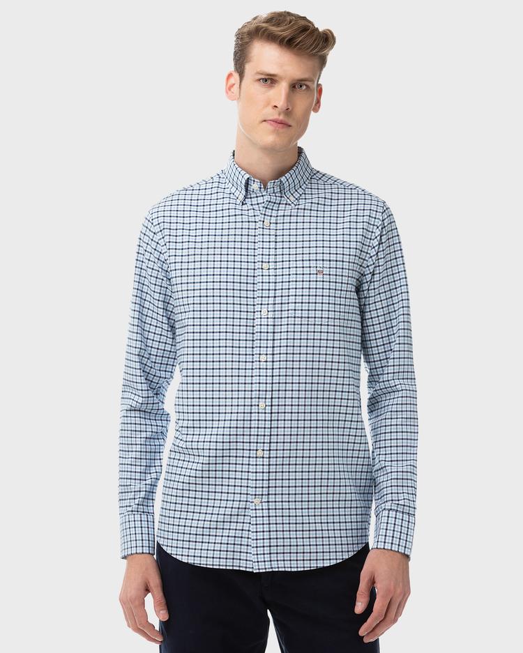 GANT Men's Oxford Gingham Regular Fit Shirt
