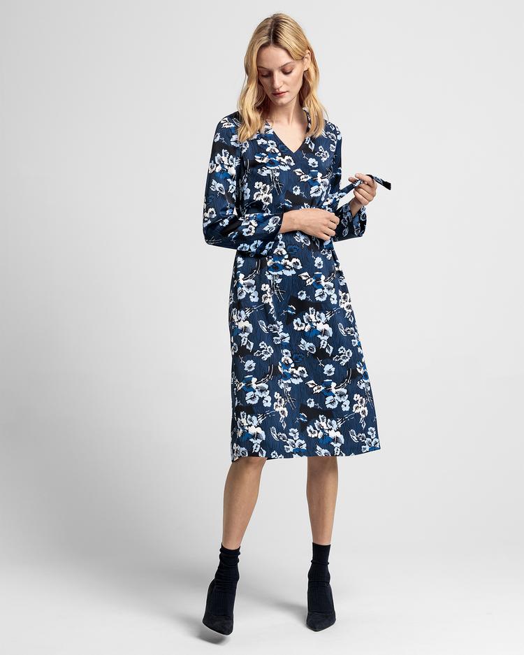 GANT Women's Fall Blues Print Dress - 4501054