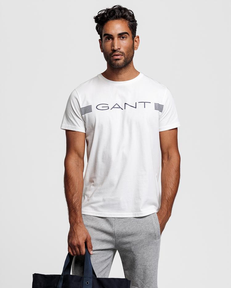GANT Men's Cream Regular Fit T-Shirt
