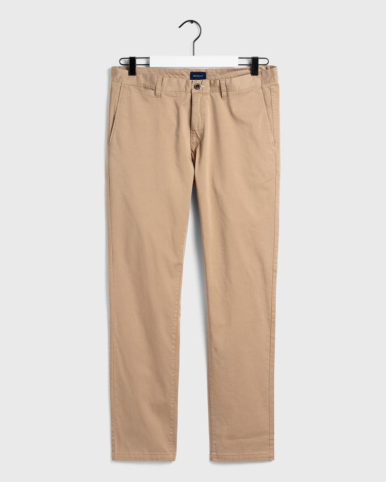 GANT Men's Beige Slim Fit Chino Pants