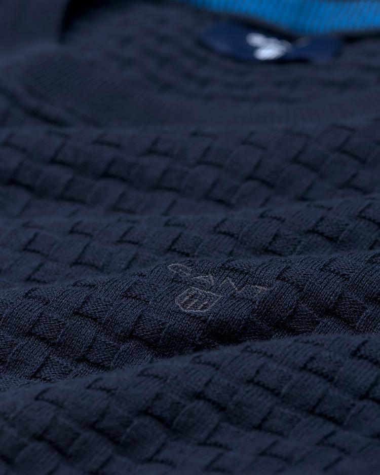 GANT Men's Cotton Texture Sweater