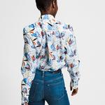 GANT Women's Floral Fly Pri Cot Silk Shirt