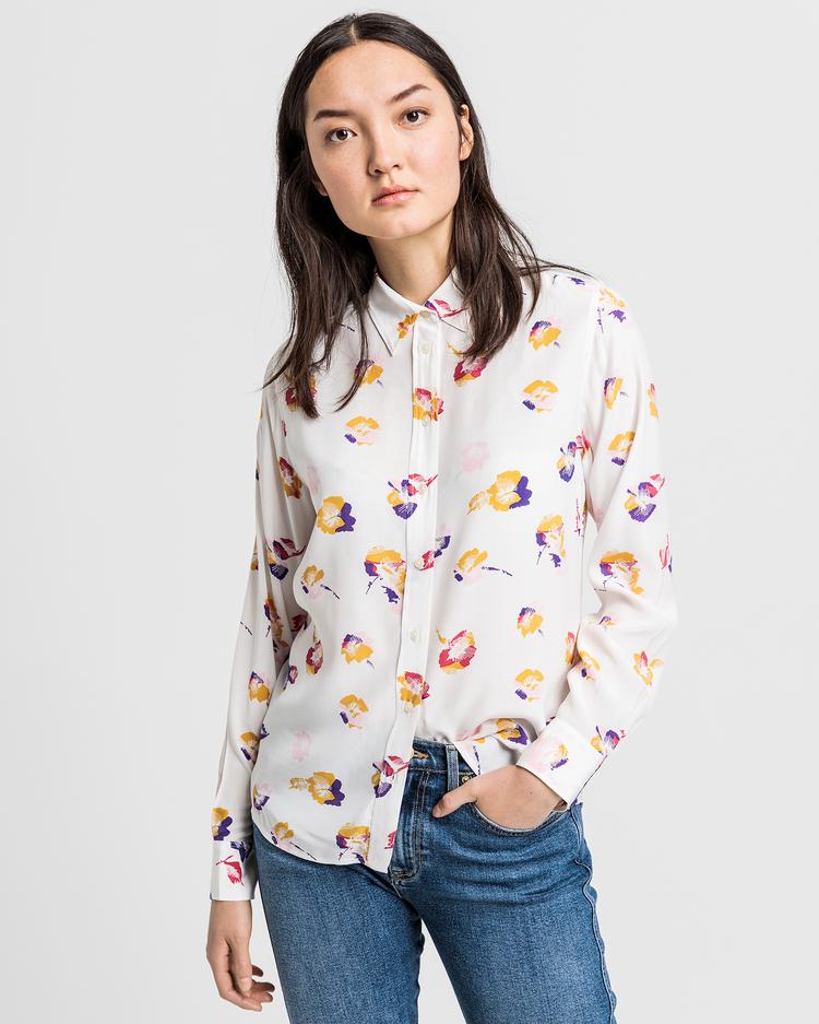 GANT Women's Printed Drapy Crepe Shirt
