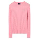 GANT Women's Stretch Cotton Cable Crew Sweater