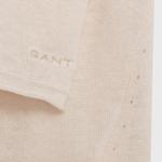 GANT Women's Fine Knit Linen Vneck Sweater