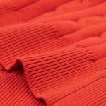 GANT damski sweter z elastycznej bawełny o splocie warkoczowym z okrągłym dekoltem