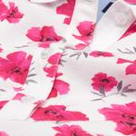 GANT Women's island Flower Pique Short Sleeve Polo
