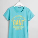 Damska koszulka GANT - niebieska