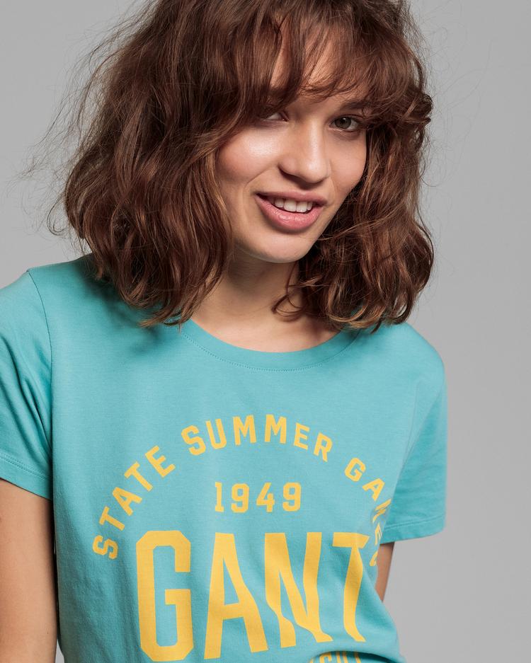 Damska koszulka GANT - niebieska