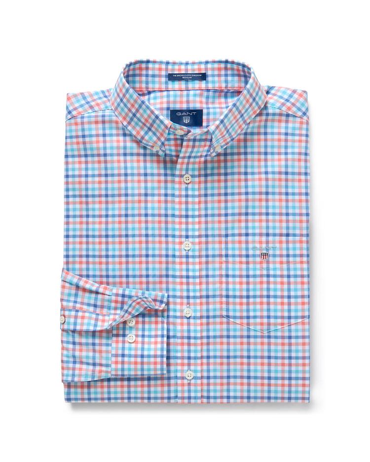 GANT Men's Colorful Check Regular Broadcloth Shirt