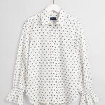 GANT Women's Frill Dot Dobby Shirt