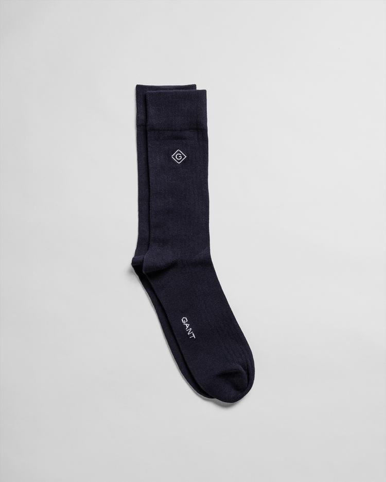 GANT Men's Ribbed Logo Embroidery Socks
