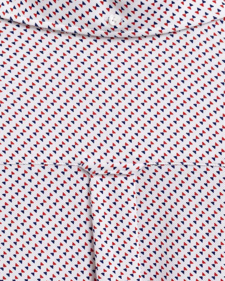 GANT Men's Tp Pique Print Regular Fit Broadcloth Shirts