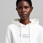 GANT Women's Md. The Fall Logo Hood Sweatshirt