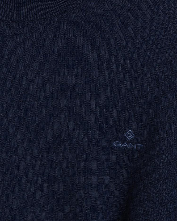 GANT Men's Merino Texture Crew Sweater
