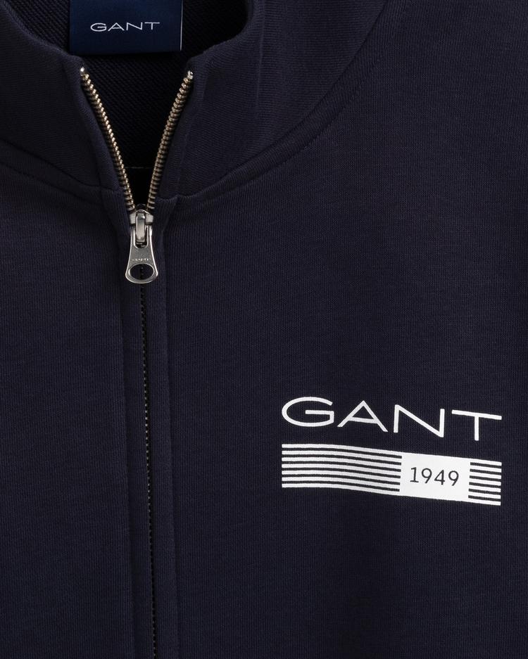 GANT Men's 13 Stripes Full Zip Cardigan