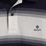 GANT Men's Gradient Pique Short Sleeve Rugger Polo