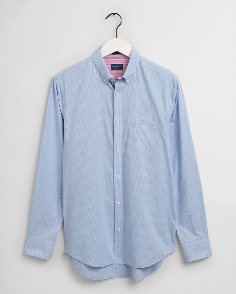GANT Men's Regular Fit Micro Check Contrast Shirt
