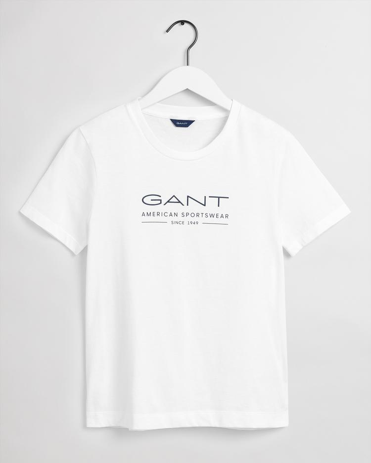 GANT damski T-shirt letni z krótkim rękawem
