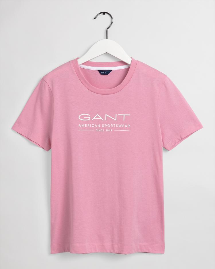 GANT damski T-shirt letni z krótkim rękawem