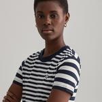 GANT Women's Striped Short Sleeve T-Shirt