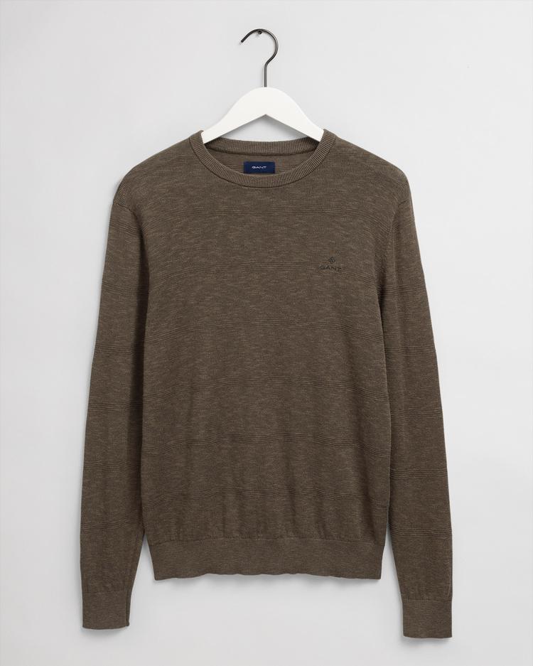 GANT Men's Cotton Silk Linen C-Neck Sweater