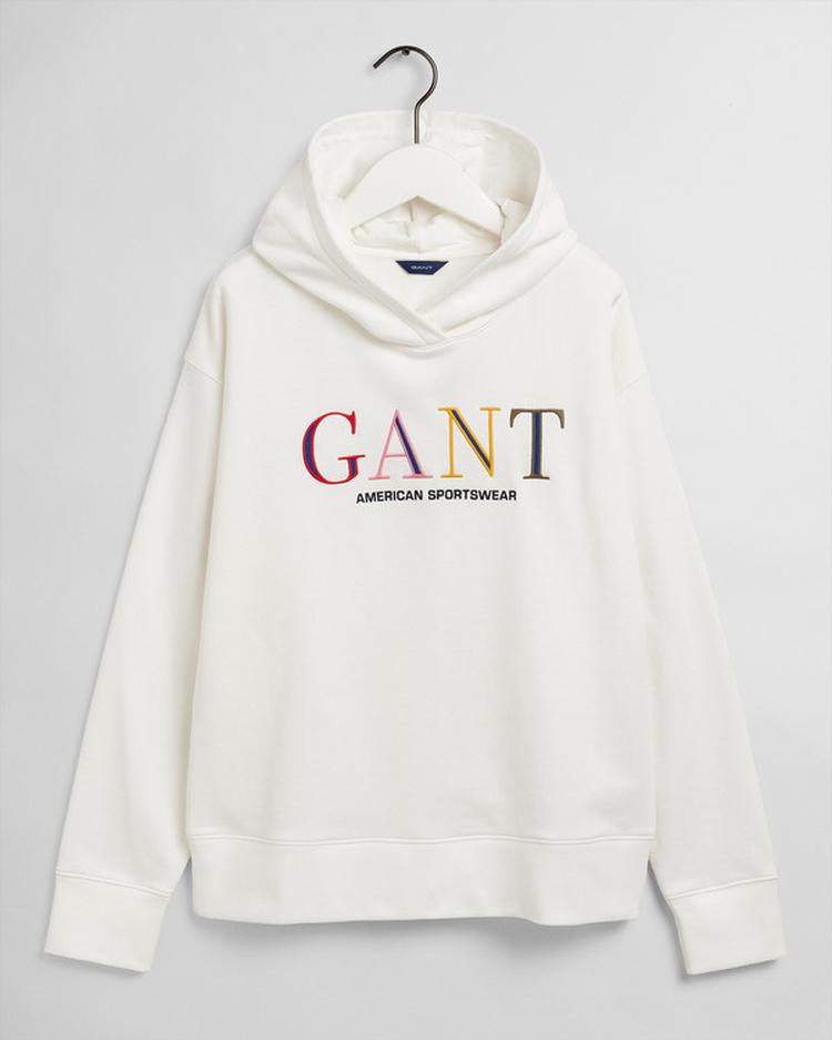 GANT Women's Colour Graphic Hoodie Sweatshirt