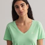 GANT Women's Sunfaded Short Sleeve V-Neck T-Shirt