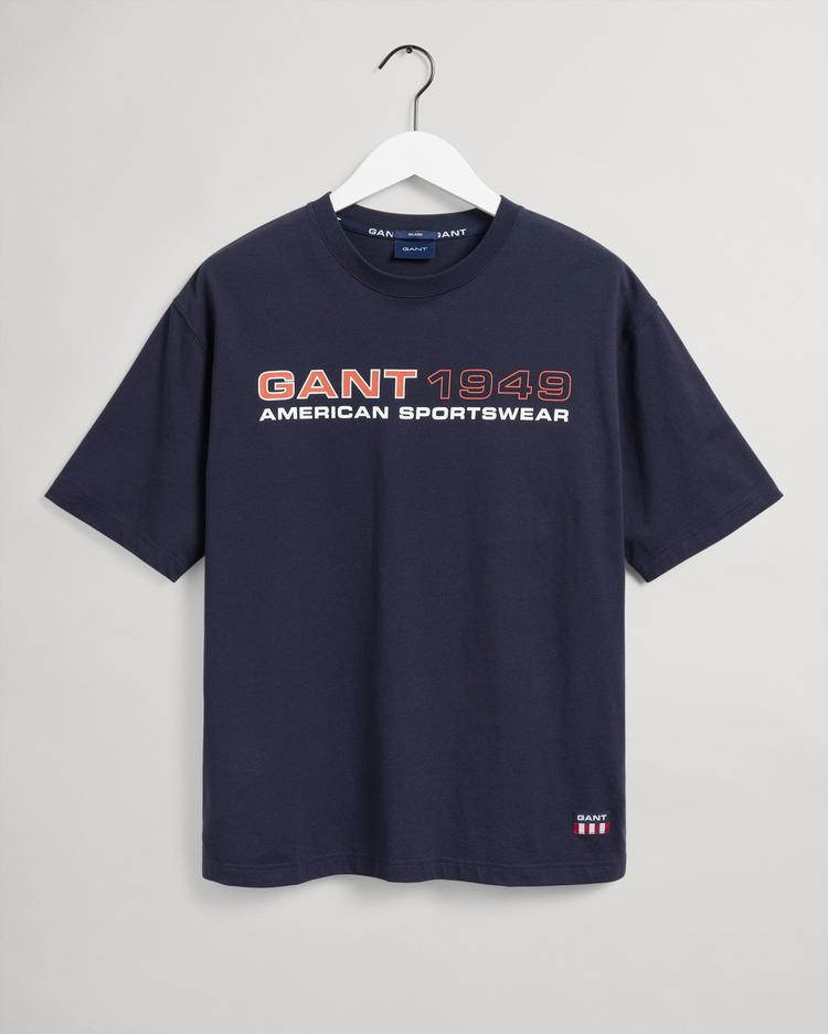 GANT Men's Relaxed Fit Retro Logo T-Shirt