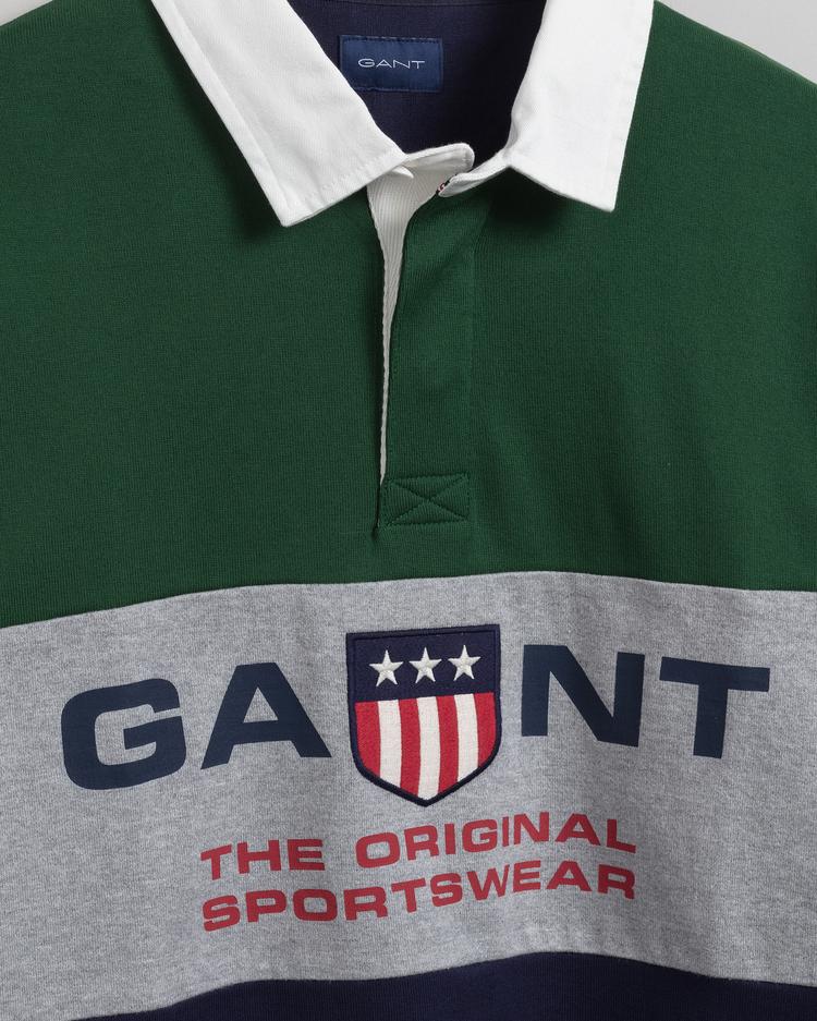GANT męska koszulka rugby z motywem Retro Shield