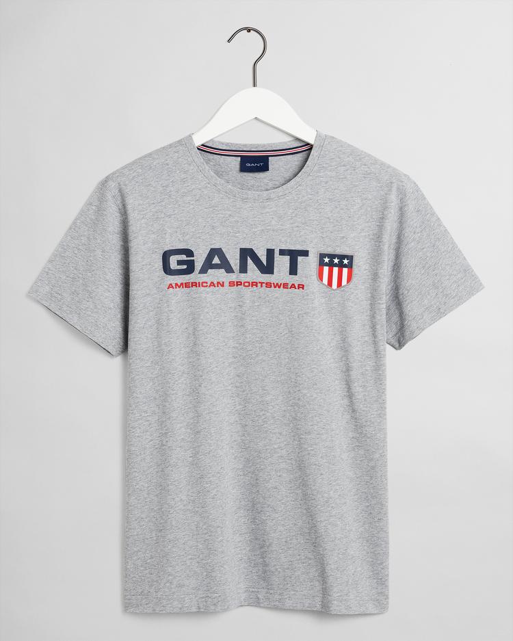 GANT męski T-shirt z motywem Retro Shield