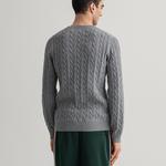 GANT męski sweter bawełniany z okrągłym dekoltem