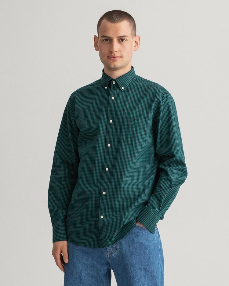 GANT Men's Regular Fit 2-Color Gingham Broadcloth Shirt - 3064000